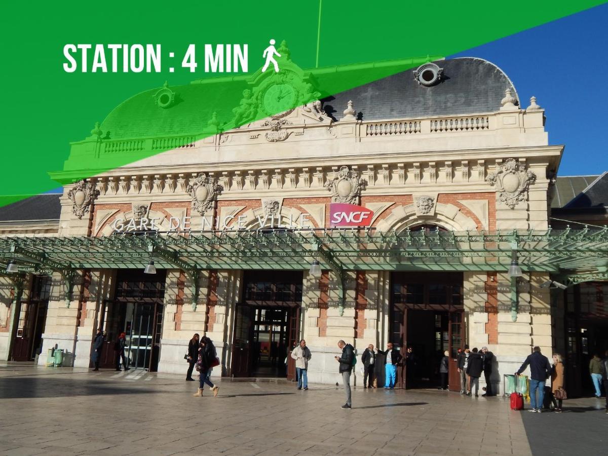 2 Rooms - Hyper Centre - Air-Conditioned - Terrace - Quiet - Tramway - Equipped Kitchen - Wifi Ницца Экстерьер фото